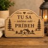 Дървени табели арка