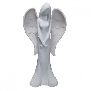 Керамичен ангел бял 95 см