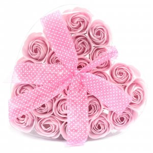 Комплект от 24 сапунени цвята - Розова роза