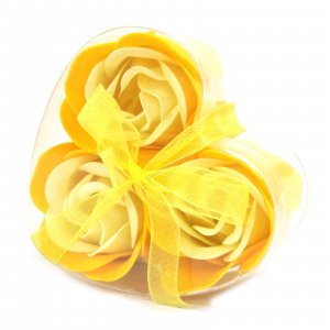 Комплект от 3 сапунени цвята - Пролетна роза