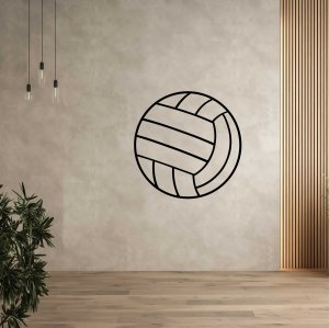 Дървена картина за стена - Волейболна топка
