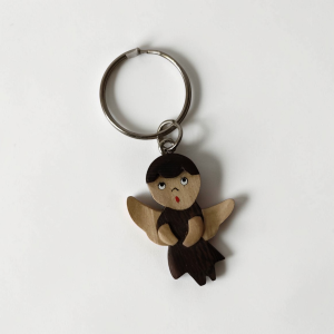 Дървен ключодържател - херувим