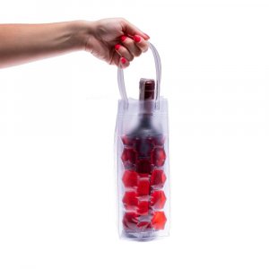 Чанта за охлаждане на бутилки червена