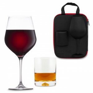 Подаръчен комплект чаши за вино и уиски Froster Diamond