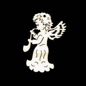 Коледна украса - Ангел със саксофон 6 см