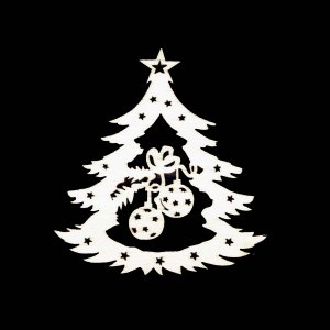 Коледна украса - Дърво 6 см