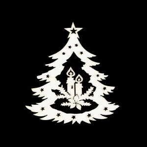 Коледна украса - Дърво със свещи 6 см