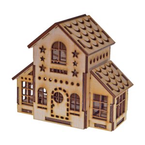 Дървена къщичка 13 см