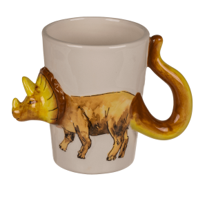 Керамична чаша с динозавър - Трицератопс