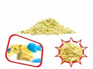 Кинетичен пясък 1kg жълт