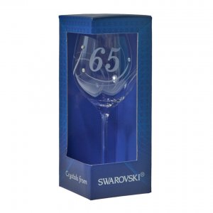Годишна чаша за вино SWAROVSKI - За 65-ия рожден ден
