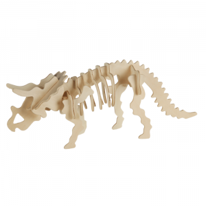 Естествен дървен 3D пъзел - Динозавър