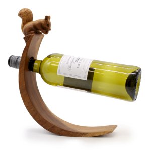 Дървена стойка за вино - Катерица
