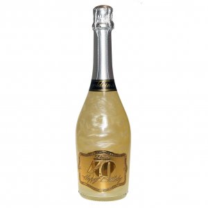 Перлено шампанско GHOST silver - Честит рожден ден 40