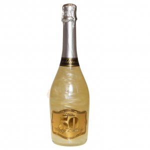 Перлено шампанско GHOST silver - Честит рожден ден 50