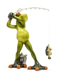 Ceramic frog - Рибар