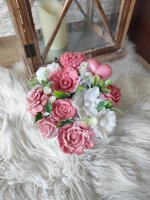 Мини сапунен букет - Розов