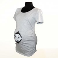 Тениска за бременни с картинка - Кукувица