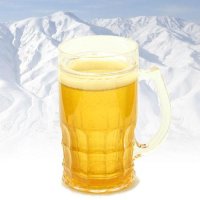 Ледена чаша за бира CHILLER XXL - 650ml злато + отварачка