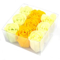 Комплект от 9 сапунени цвята - пролетни рози