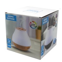 Арома дифузер Виена - Bluetooth високоговорител - USB кабел - променящи се цветове - таймер