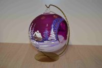 Свещник лилав мат