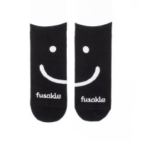 Чорапи до глезена с усмивка черни S (35-38)