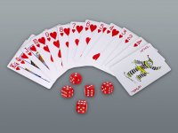 Комплект POKER 240 ml с перфоратор и карти