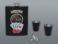 Комплект POKER 240 ml с перфоратор и карти