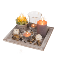 Декоративен свещник за маса със свещи