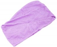 Кърпа за коса лилав тюрбан