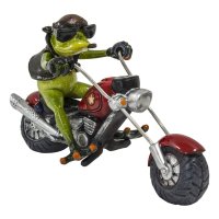 Ceramic frog - Biker rock