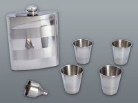 Комплект DESTILLATE бутилка за пръски 540 ml + 4 бр. чаши за шот от 80 ml