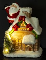 Къща с Дядо Коледа и LED осветление
