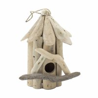 Къщичка за птици от дрейфуваща дървесина - малка