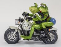 Ceramic frog - Biker