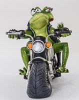Ceramic frog - Biker