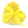 Комплект от 24 сапунени цвята - жълта роза