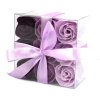 Комплект от 9 сапунени цвята - лавандулови рози