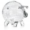 Стъклена касичка за прасенца с пукнатини